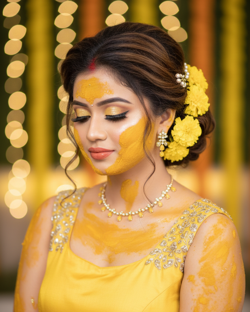 Haldi Makeup